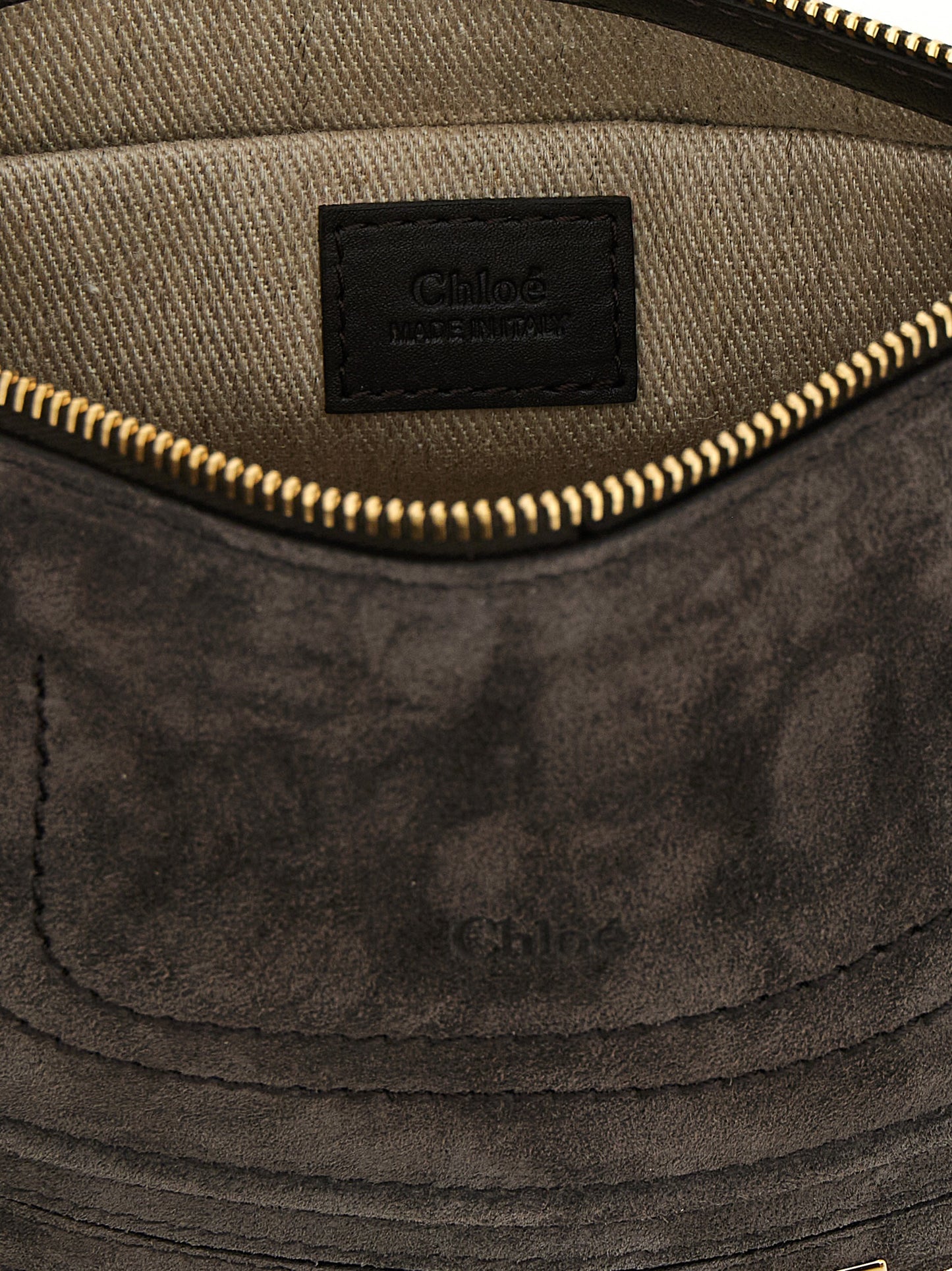 Sac à bandoulière Chloé en cuir de veau marron