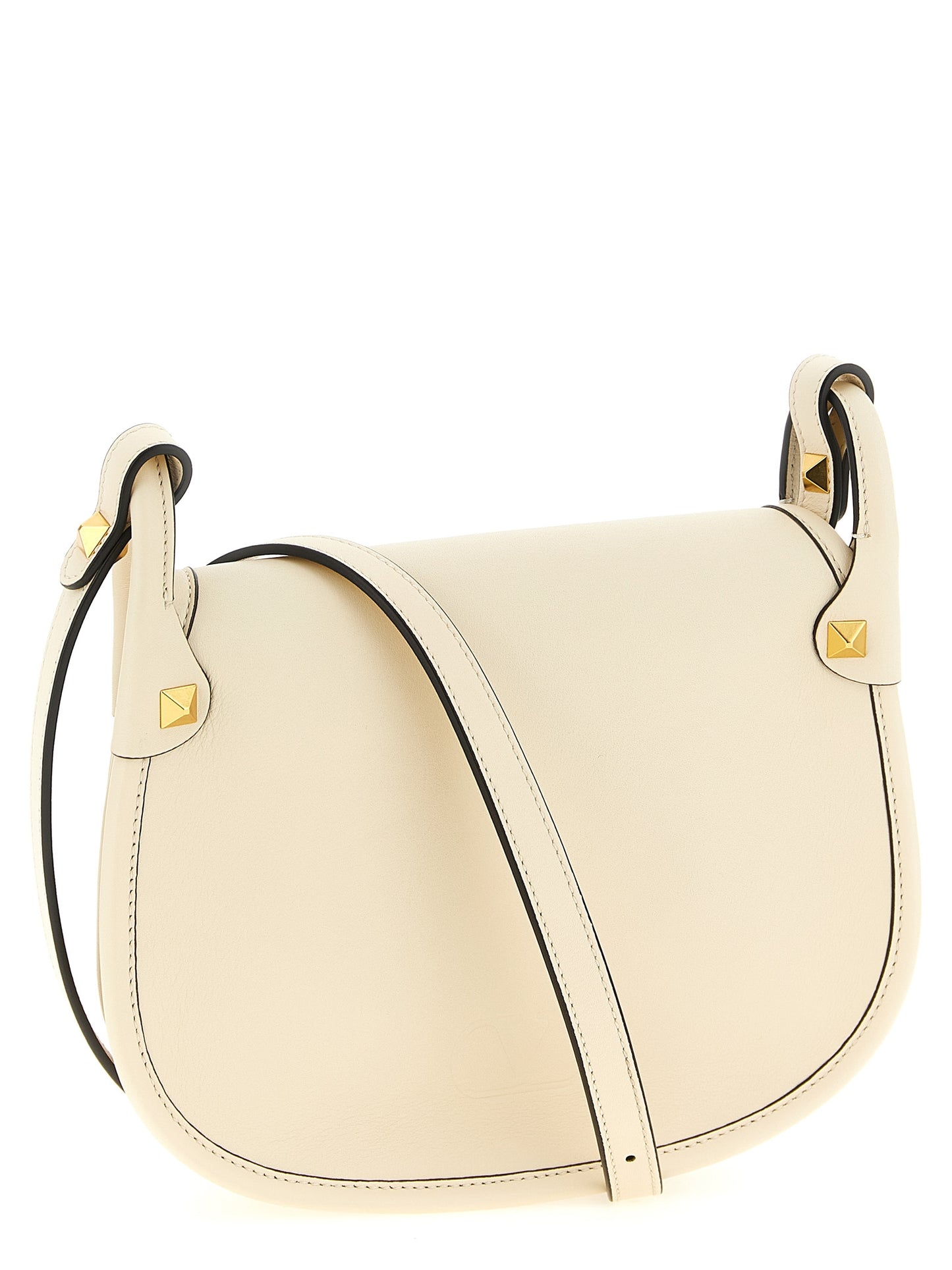 Bolso de hombro Valentino Garavani de piel de becerro blanca