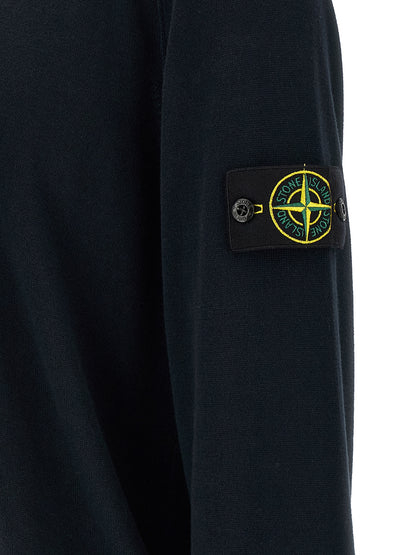 Cárdigan de algodón azul Stone Island
