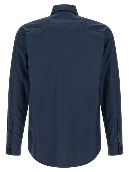 Blusa de algodón azul Burberry