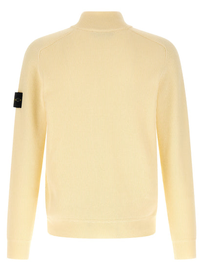 Cárdigan de algodón beige Stone Island