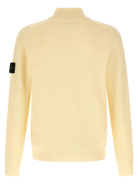 Cárdigan de algodón beige Stone Island