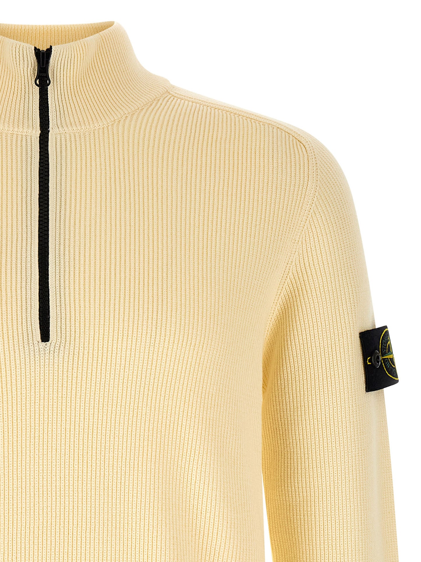 Cárdigan de algodón beige Stone Island