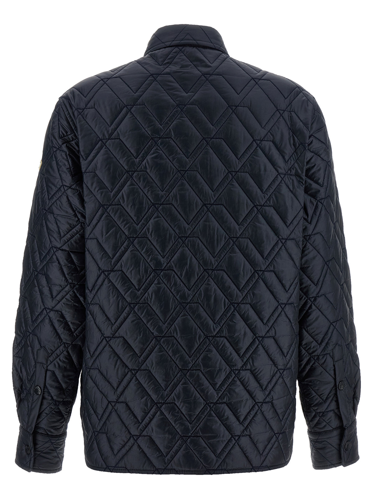 Veste Moncler en polyamide bleu au design fonctionnel Shell
