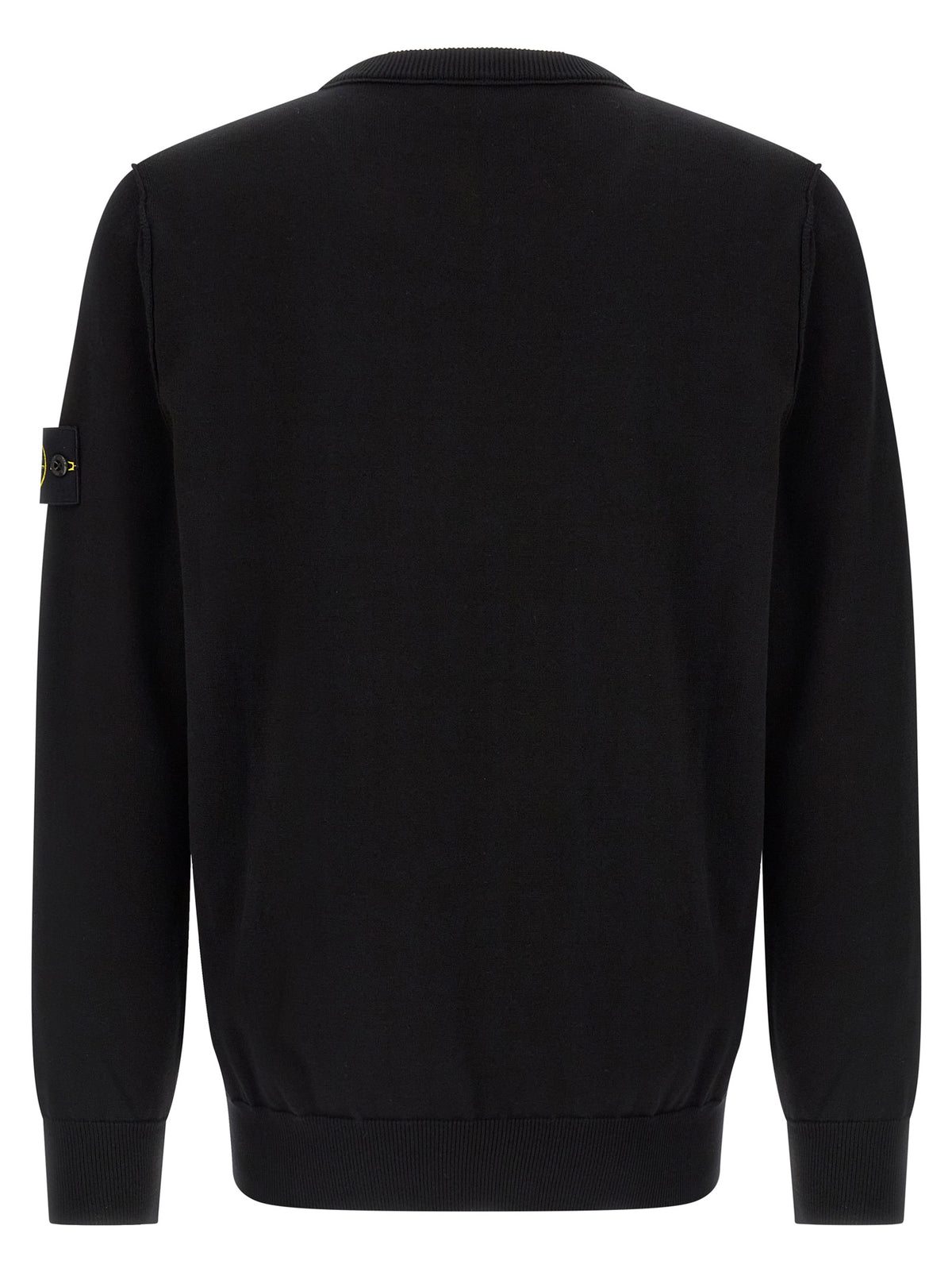 Cárdigan De Tejido Punto En Algodón Negro Stone Island