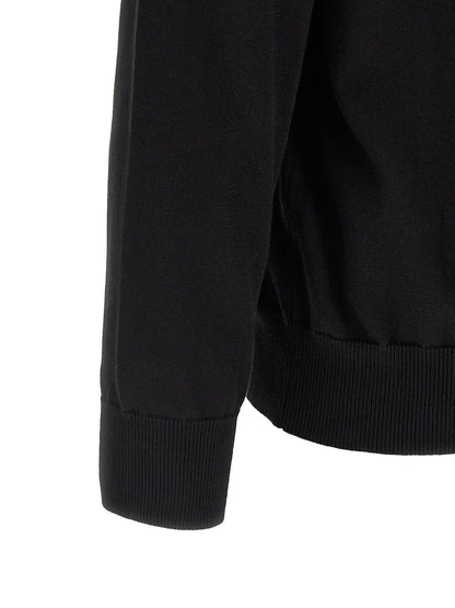 Cárdigan De Tejido Punto En Algodón Negro Stone Island
