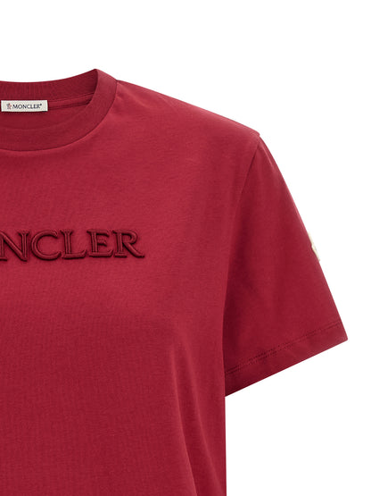 Moncler T-shirt en Coton Multicolore avec Broderie Frontale