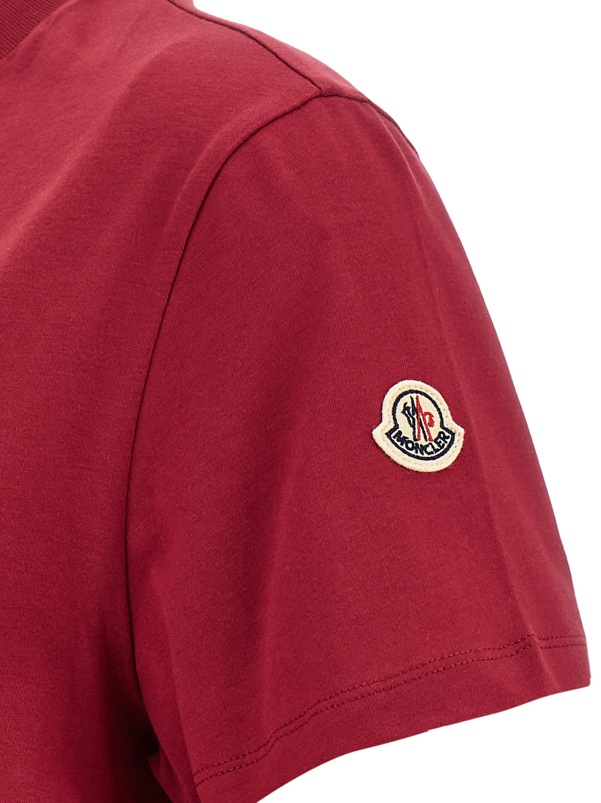 Moncler T-shirt en Coton Multicolore avec Broderie Frontale