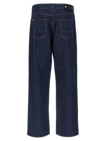 Jean Stone Island en coton bleu coupe décontractée