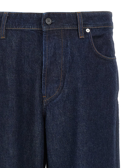 Jean Stone Island en coton bleu coupe décontractée
