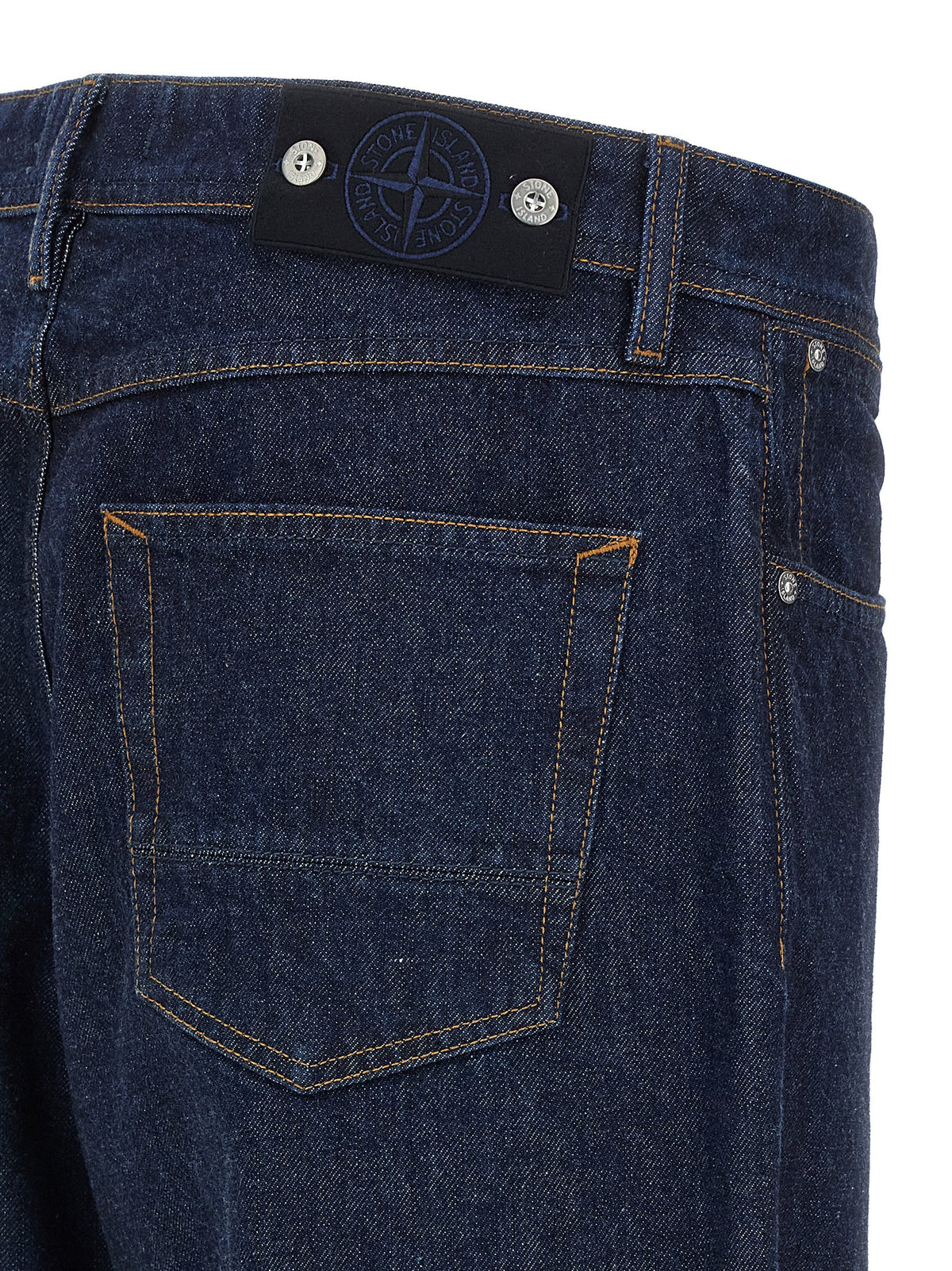 Jean Stone Island en coton bleu coupe décontractée