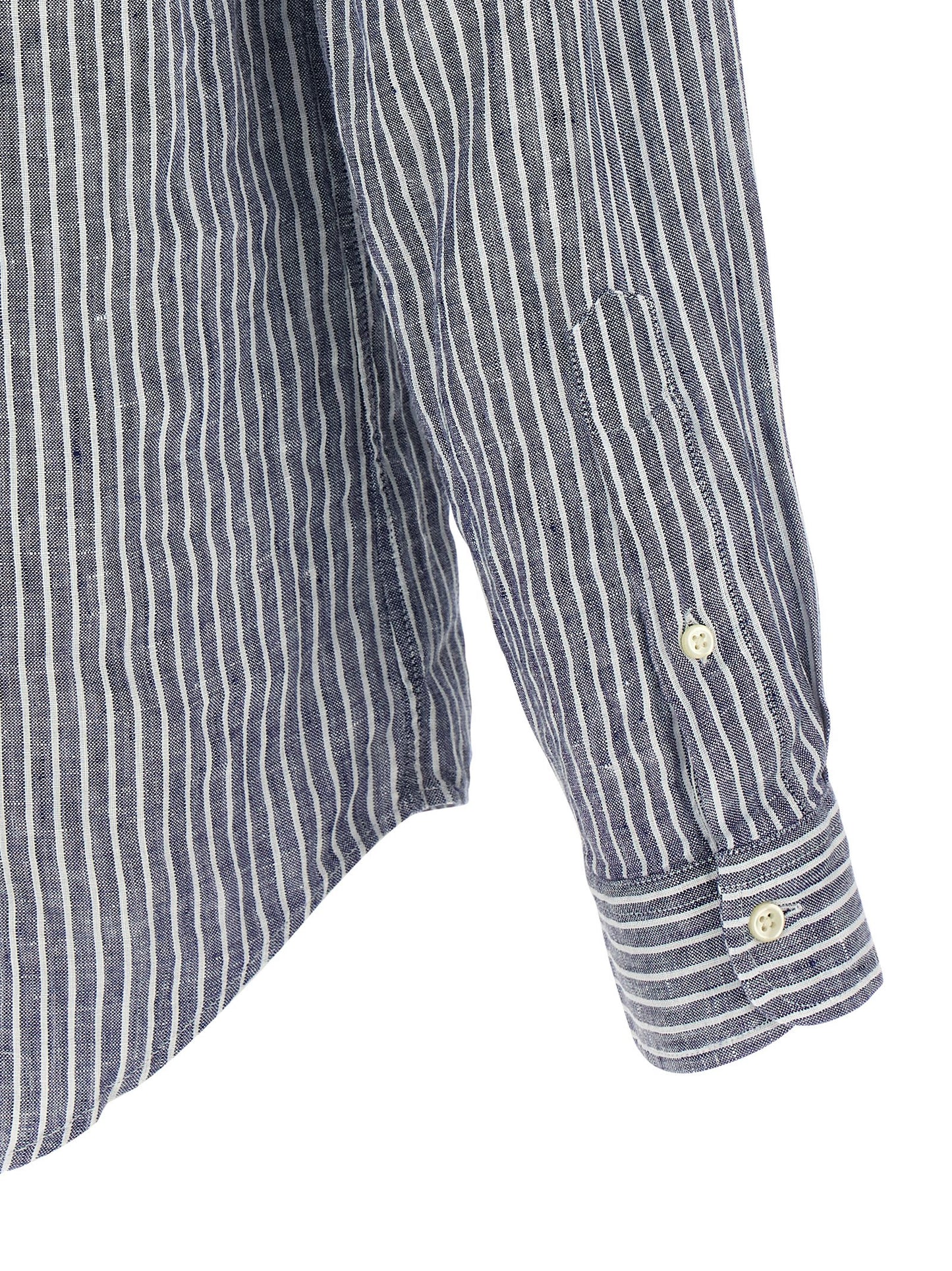 Blusa de lino azul Polo Ralph Lauren