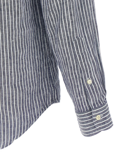 Blusa de lino azul Polo Ralph Lauren