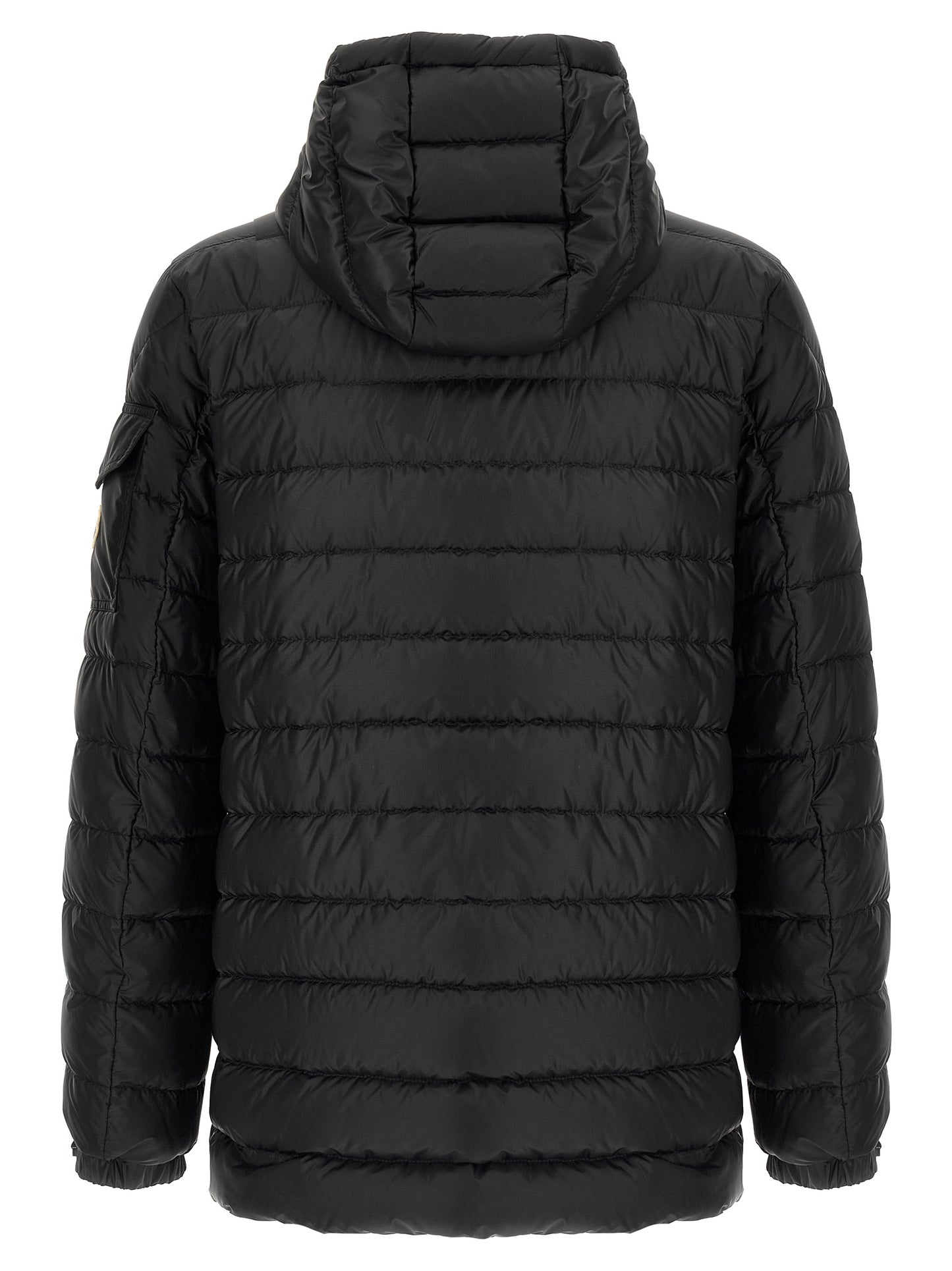 Parka Moncler de poliamida negra