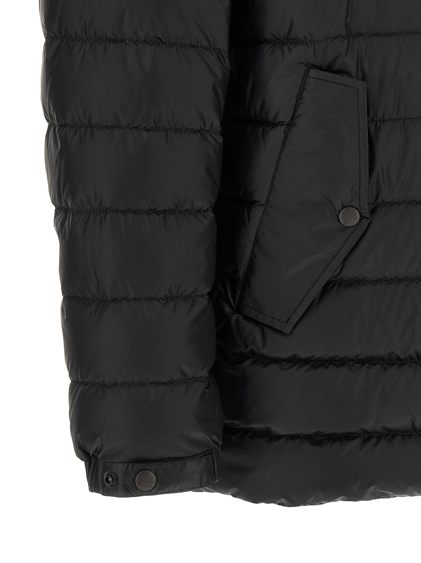 Parka Moncler de poliamida negra