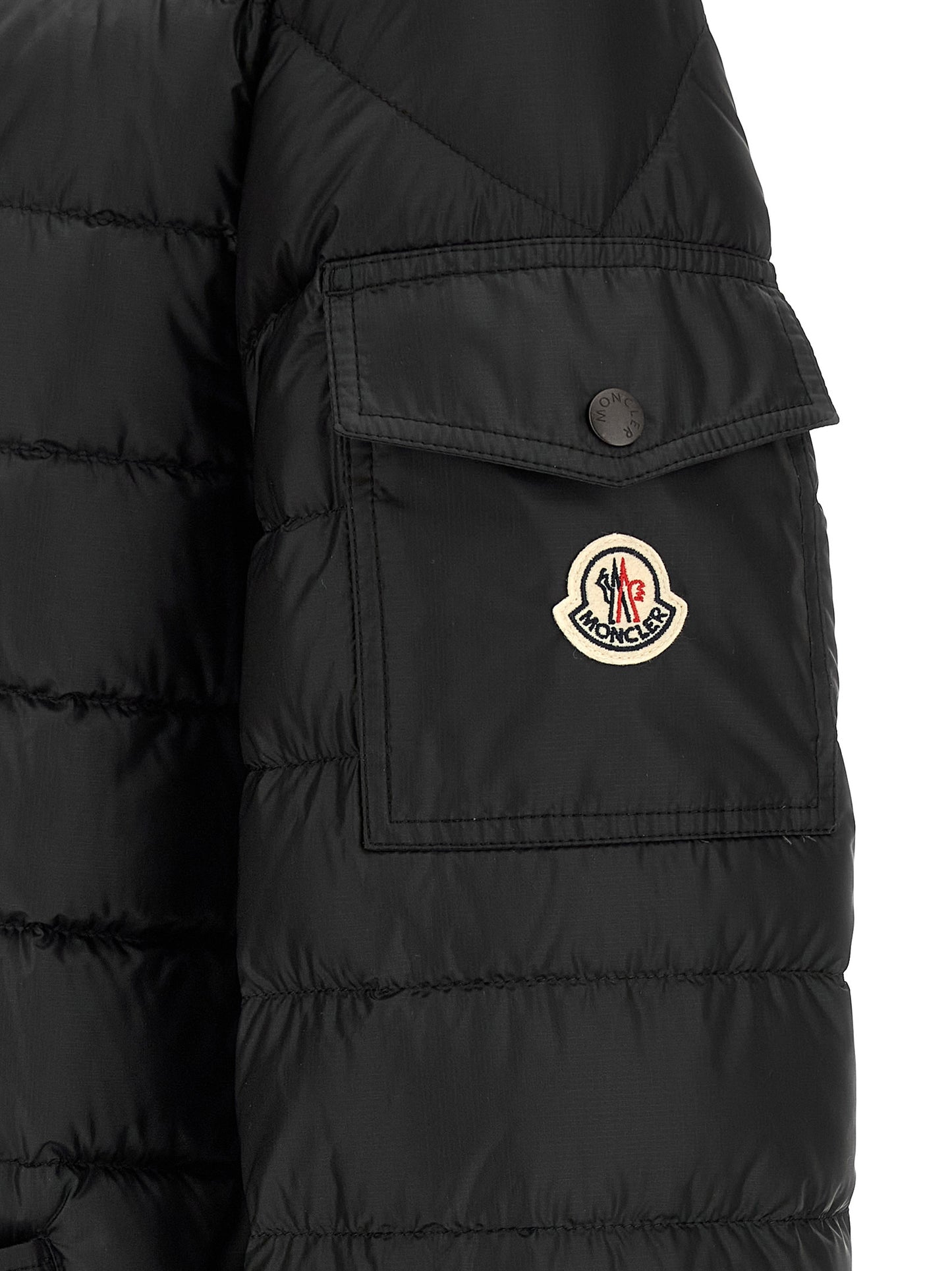 Parka Moncler de poliamida negra