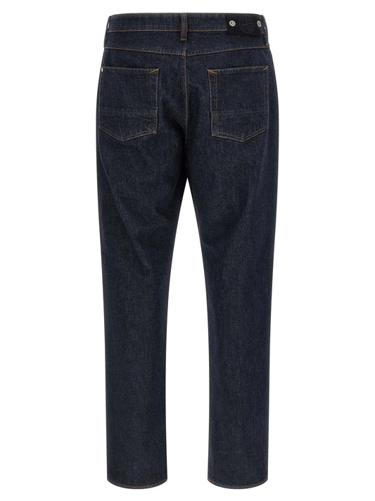 Vaqueros rectos Stone Island de algodón azul
