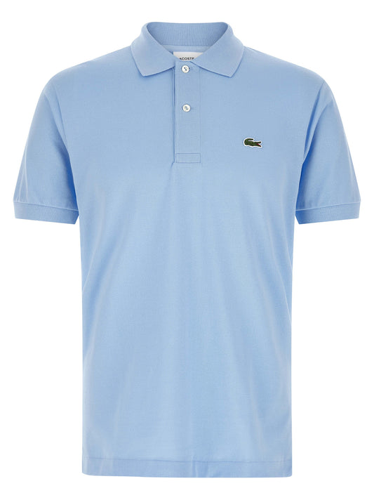 Polo Lacoste de algodón azul