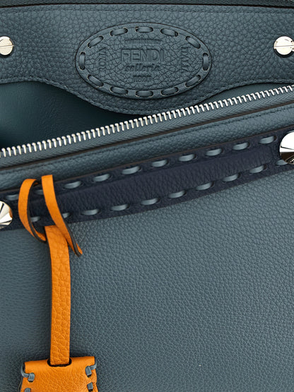 Bolso Fendi de piel de becerro azul
