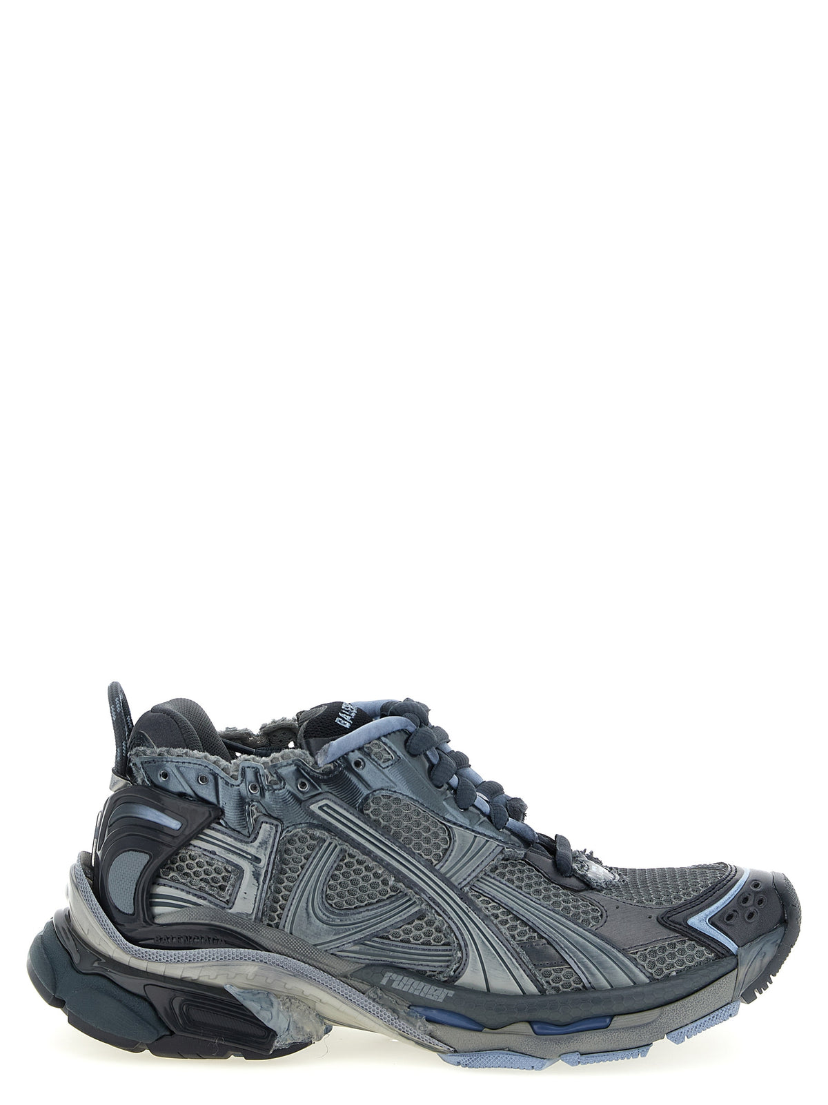 Balenciaga Baskets basses Runner en polyéthylène gris