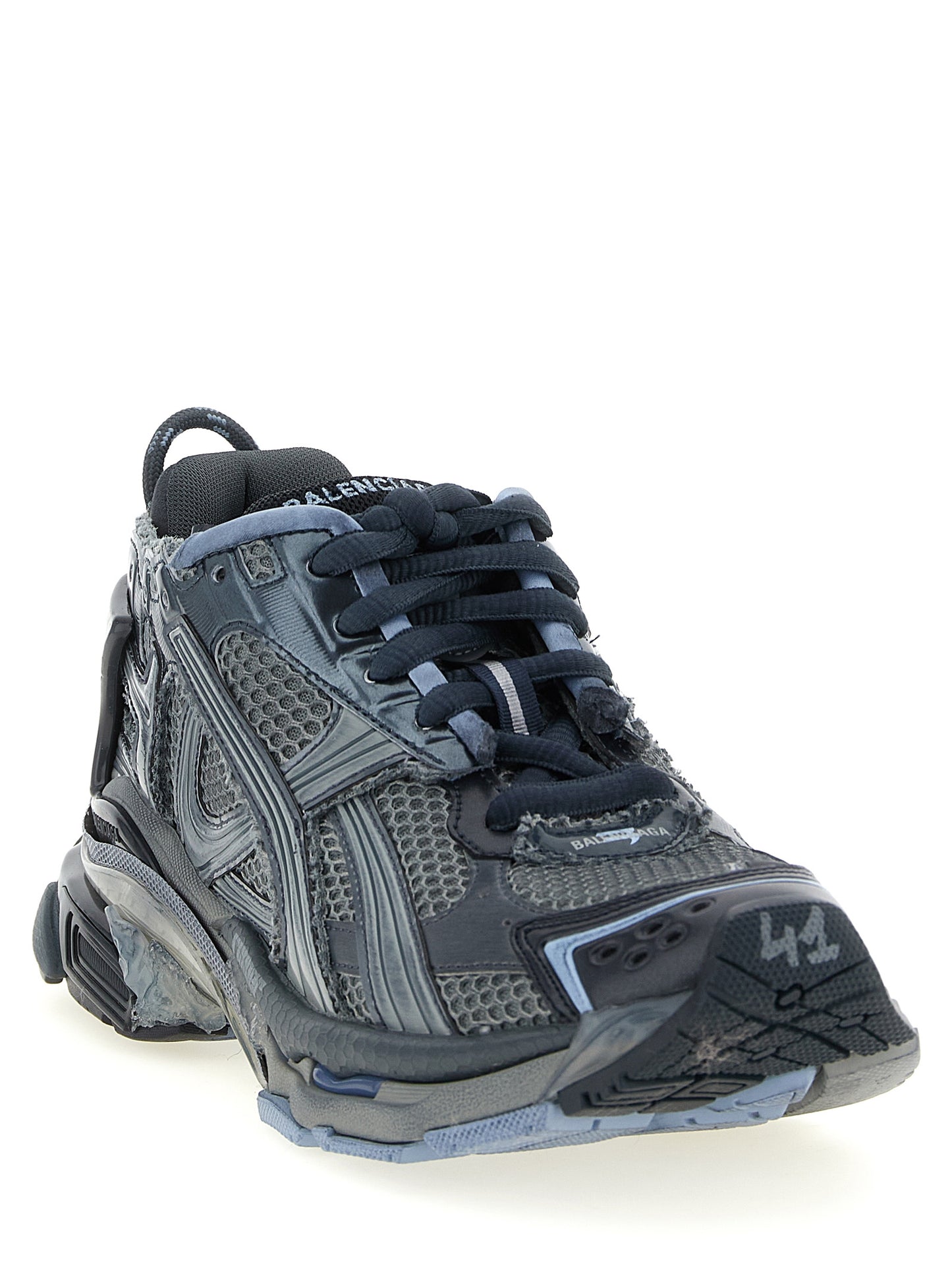 Balenciaga Baskets basses Runner en polyéthylène gris