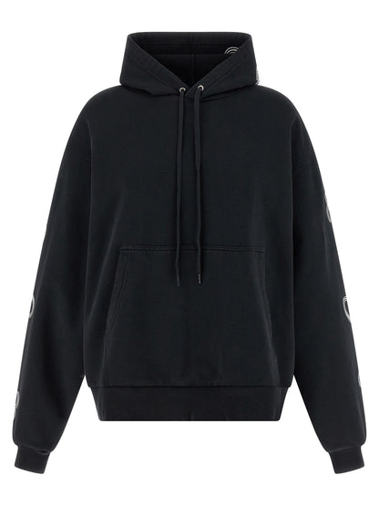 Sweat à capuche Balenciaga en coton noir