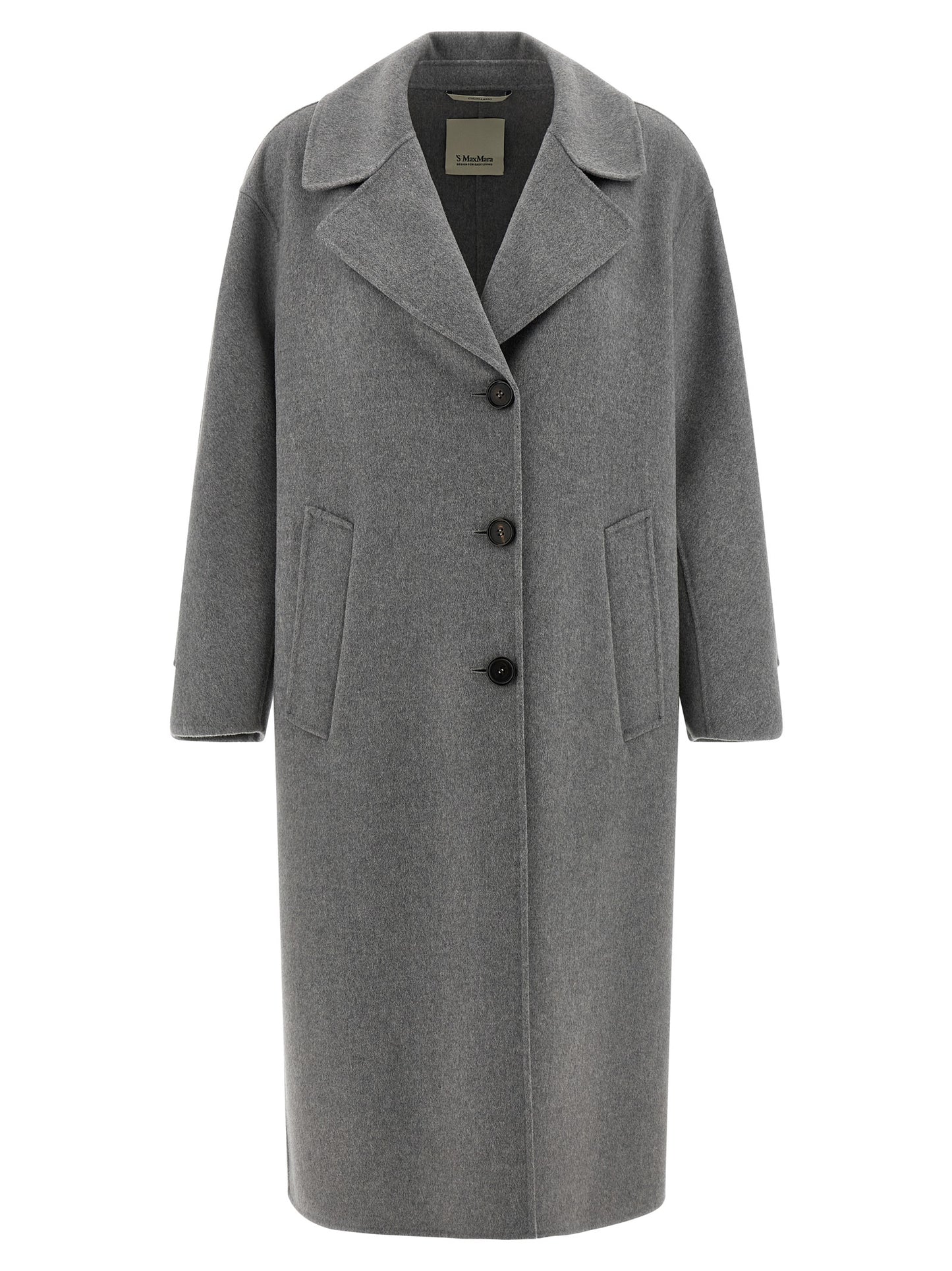 Abrigo gris de lana virgen de 'S Max Mara