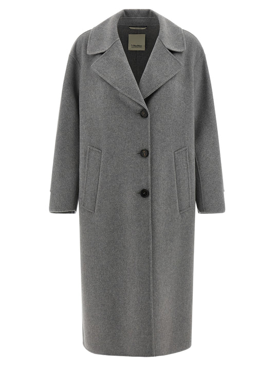 Abrigo gris de lana virgen de 'S Max Mara