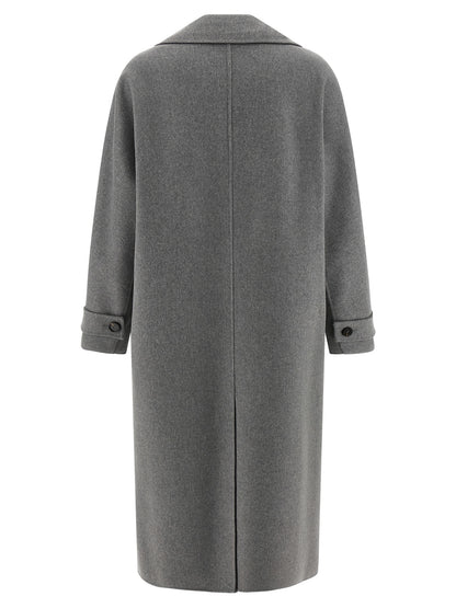 Abrigo gris de lana virgen de 'S Max Mara