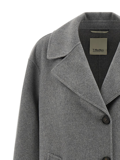 Abrigo gris de lana virgen de 'S Max Mara