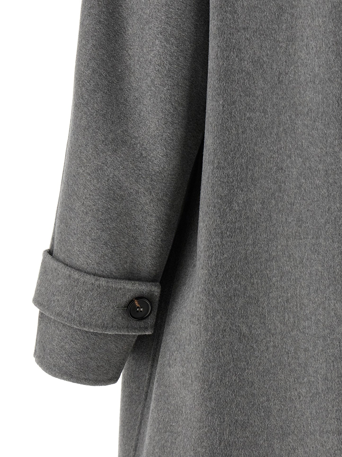 Abrigo gris de lana virgen de 'S Max Mara