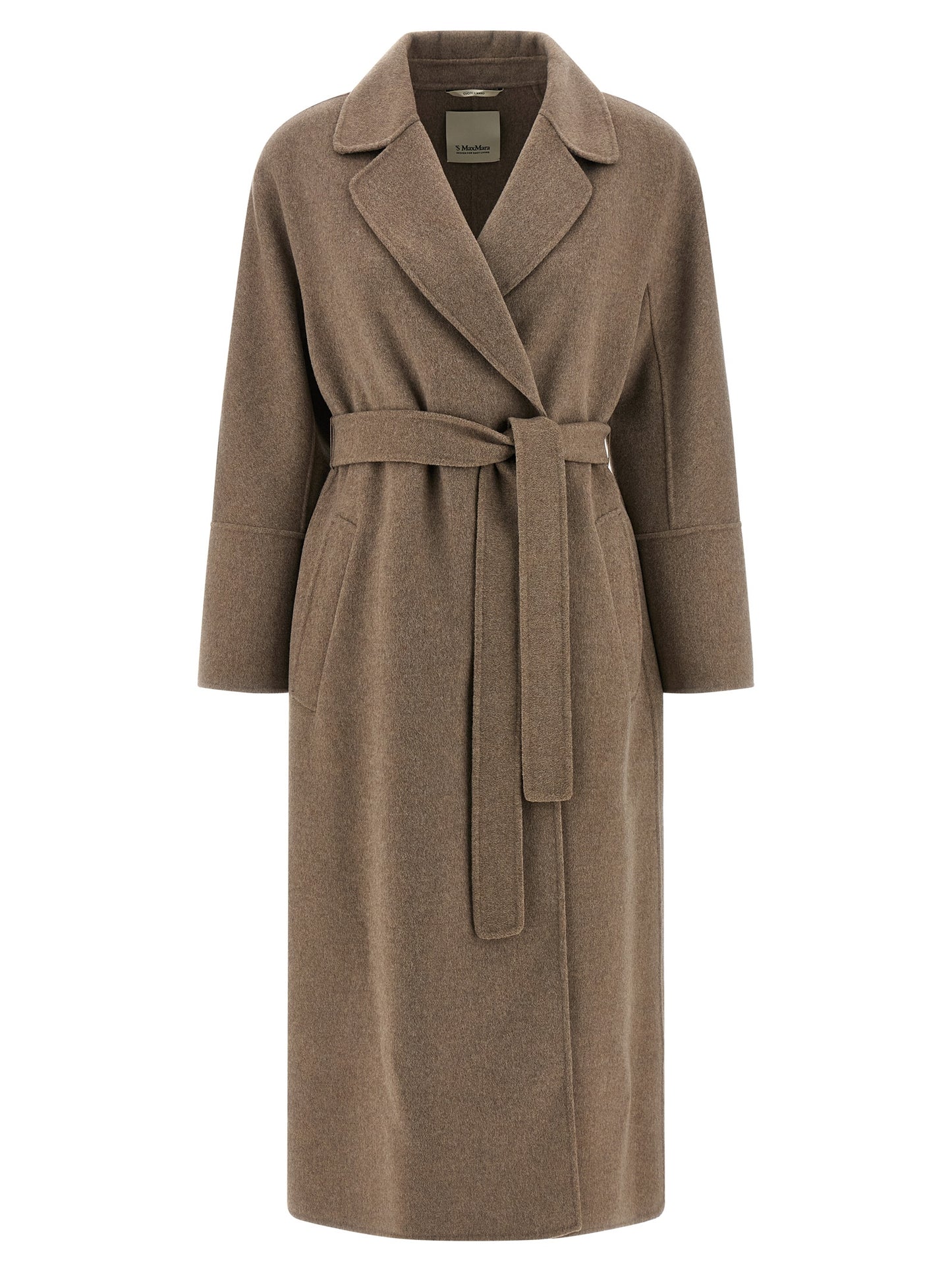Abrigo de Lana Virgen Marrón 'S Max Mara