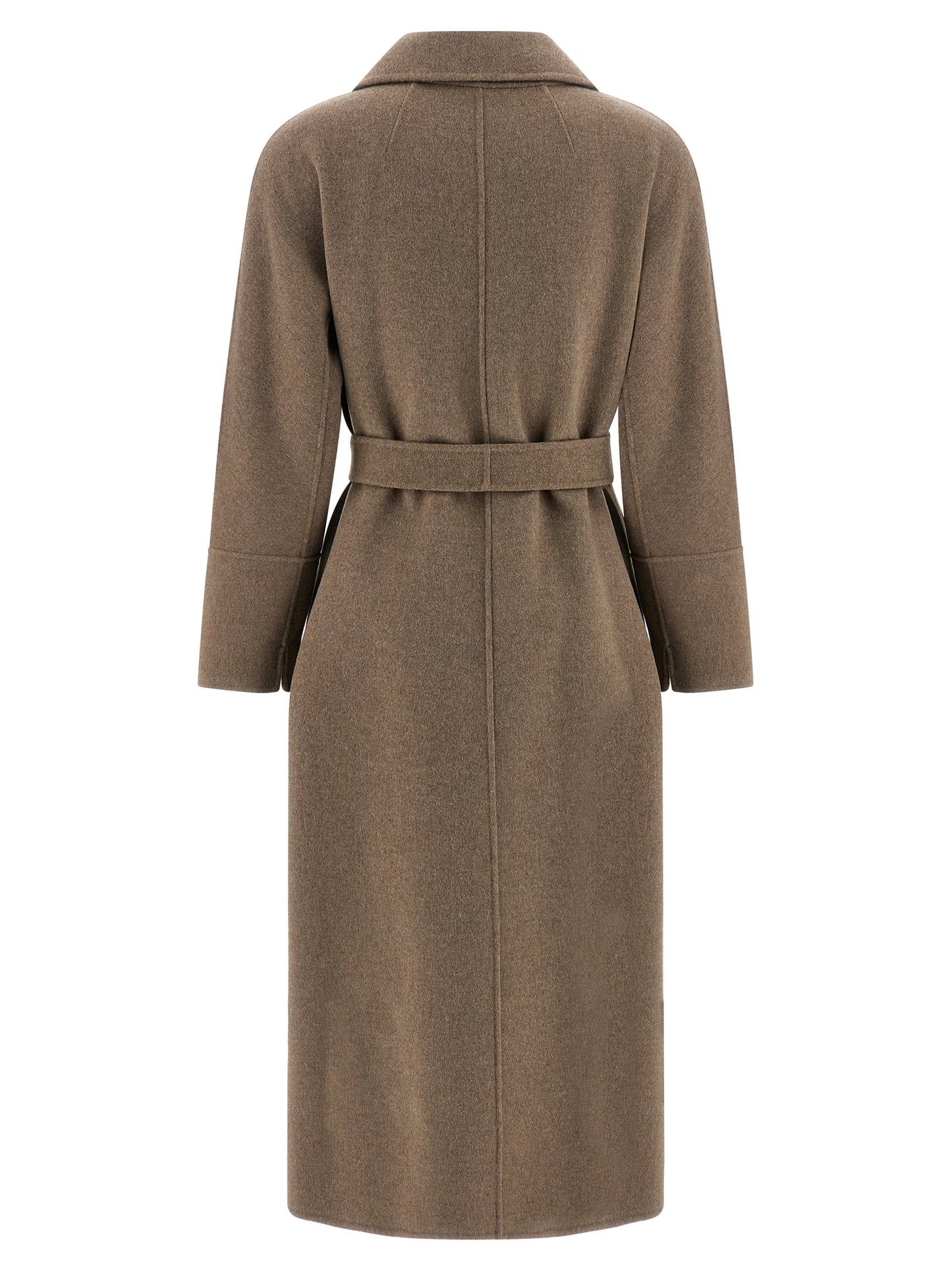 Abrigo de Lana Virgen Marrón 'S Max Mara