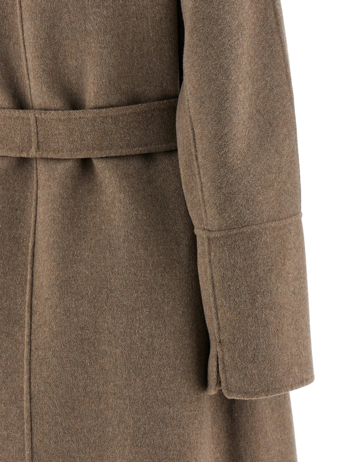 Abrigo de Lana Virgen Marrón 'S Max Mara