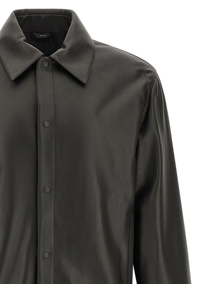 Chaqueta de piel de cordero negra de Fendi