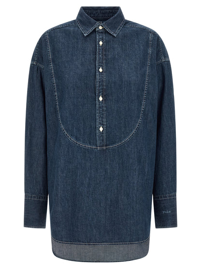 Polo Ralph Lauren Chemisier bleu en coton