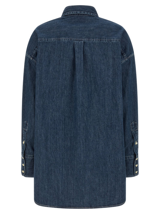 Blusa de algodón azul Polo Ralph Lauren