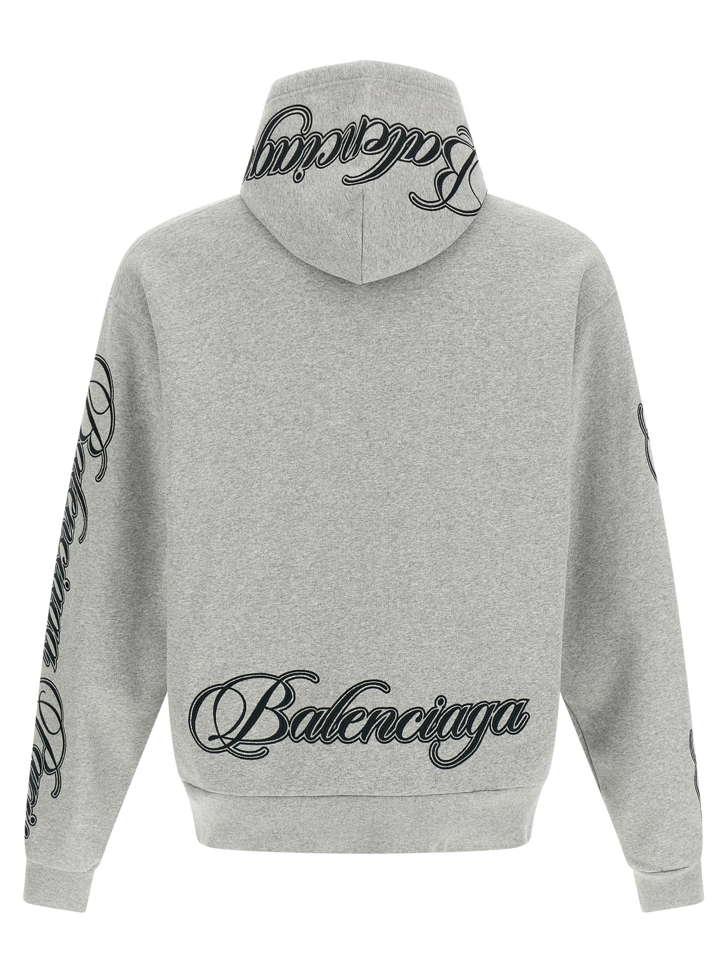 Sudadera de algodón gris Balenciaga