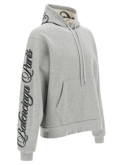 Sudadera de algodón gris Balenciaga