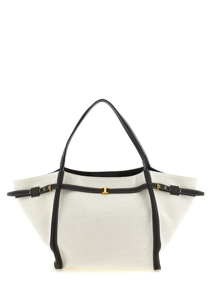 Bolso tote de lino multicolor Tod's