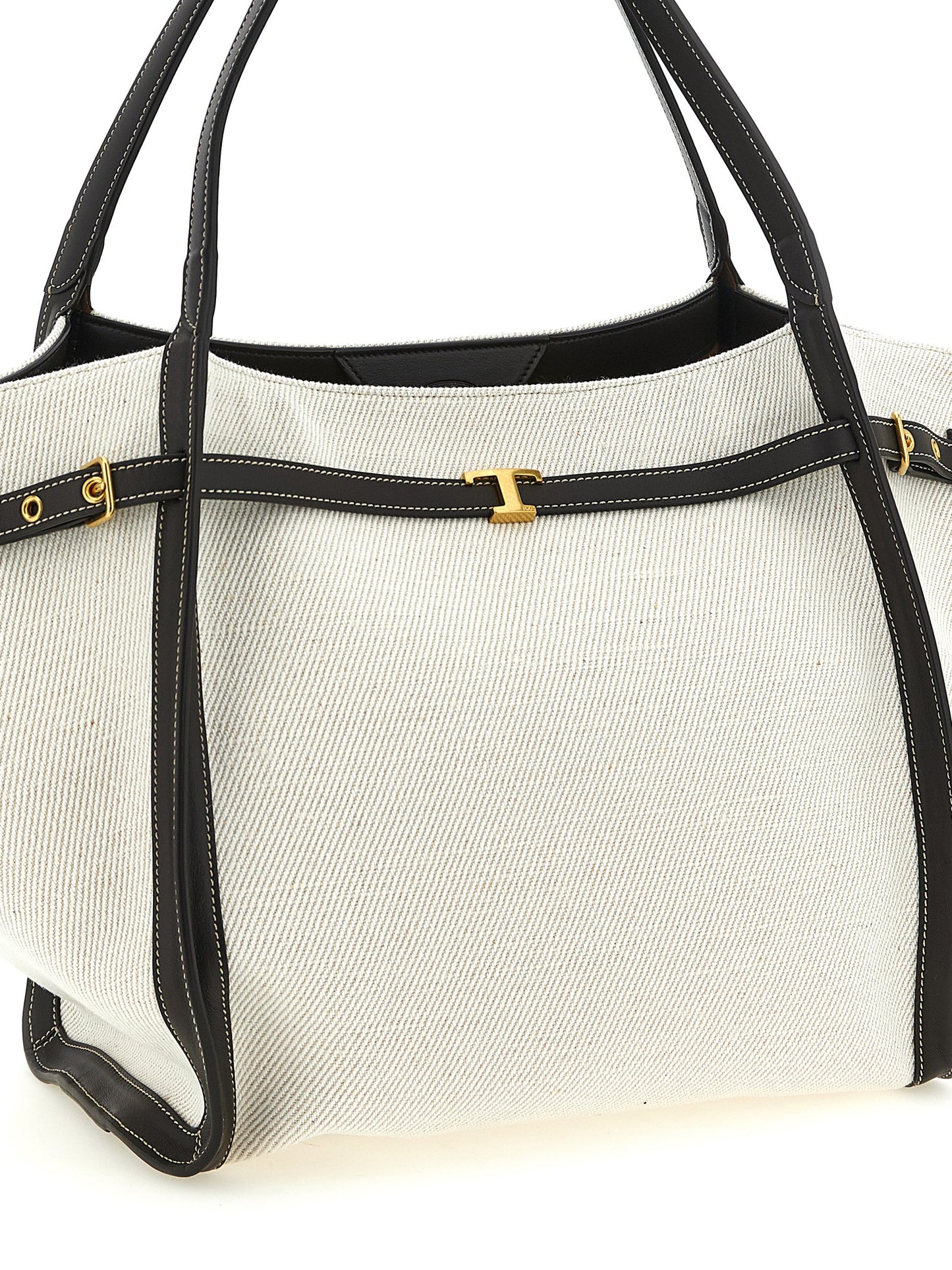 Bolso tote de lino multicolor Tod's