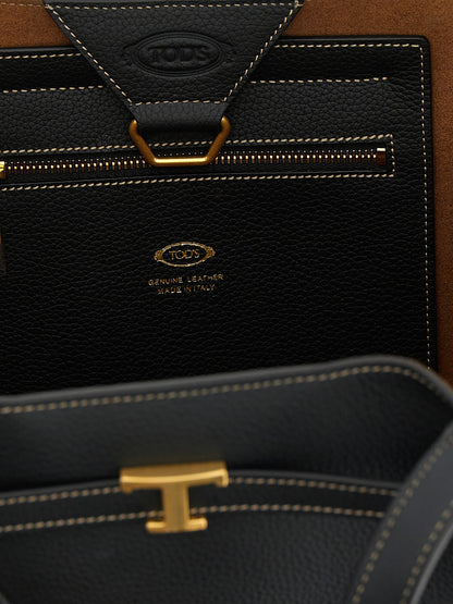 Sac cabas Tod's en veau noir