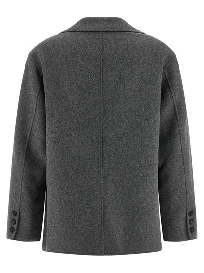 Blazer 'S Max Mara de Lana Virgen Gris