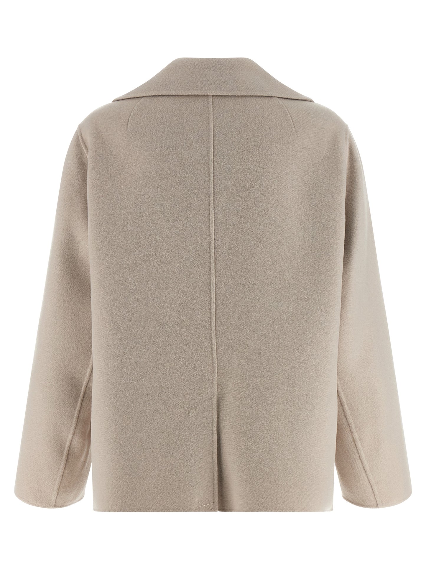 Chaqueta motera 'S Max Mara de lana virgen beige