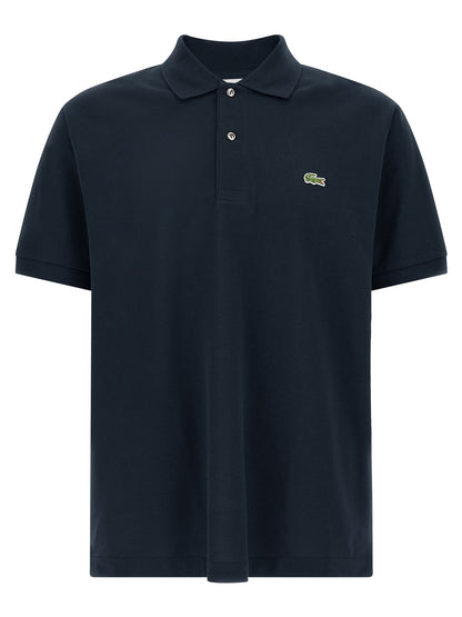 Polo Lacoste de algodón azul