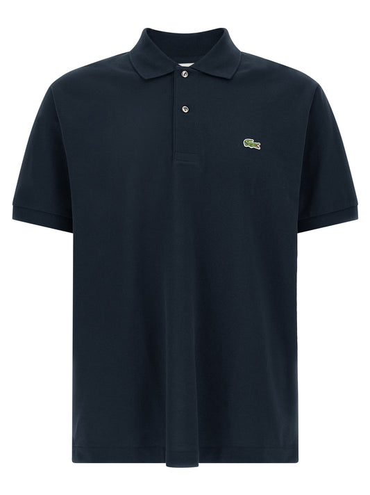 Polo Lacoste de algodón azul