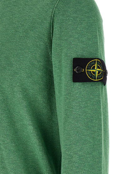 Cárdigan bicolor de algodón Stone Island