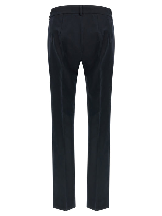 Pantalones acampanados 'S Max Mara de algodón azul
