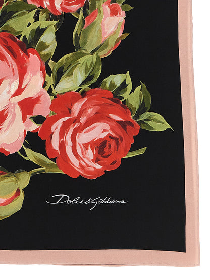 Dolce & Gabbana Pañuelo De Seda Negra - Toque Elegante