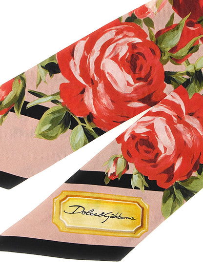 Foulard en soie multicolore Dolce & Gabbana